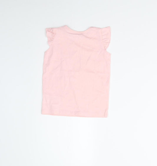 Lupila Girls Pink Basic T-Shirt Size 12-18 Months