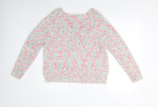 George Womens Multicoloured Knit Pullover Jumper Size 16