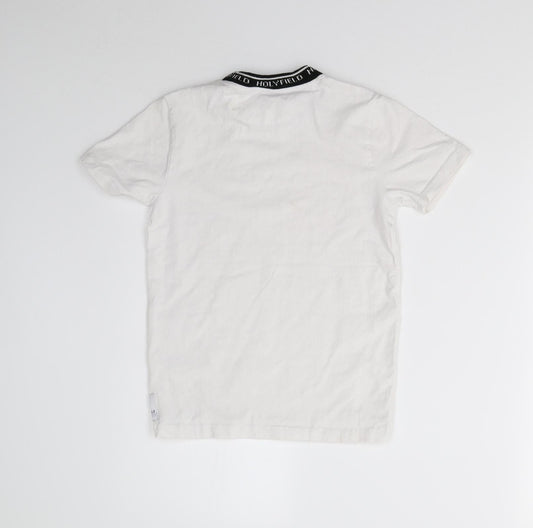 Holyfield Boys White Basic T-Shirt Size 7-8 Years