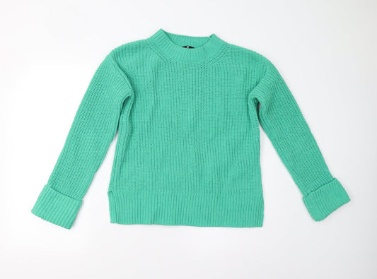 Womens UK Size 8 Very Green Pullover Jumper