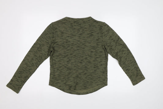 Hallys Girls Green Pullover Jumper Size 12 Years