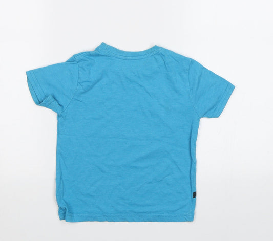 Primark Girls Blue Basic T-Shirt Size 3-4 Years