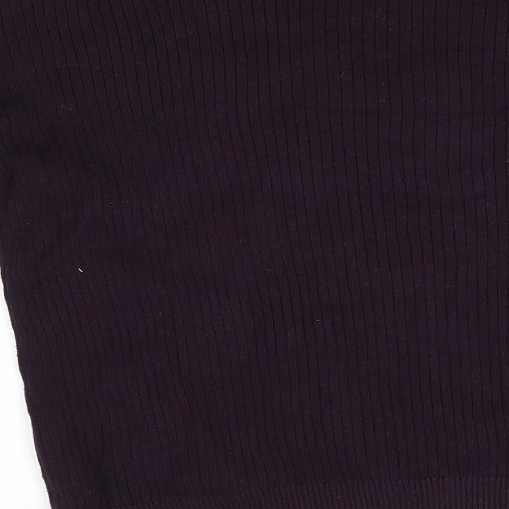 George Mens Purple Henley Jumper Size S