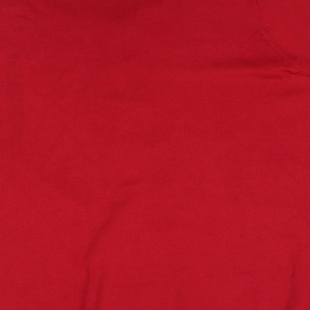 Womens UK Size M After Dark Red Cardigan Jumper
