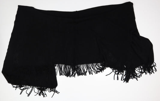 Womens UK Size One Size Preworn Black Cape Jumper