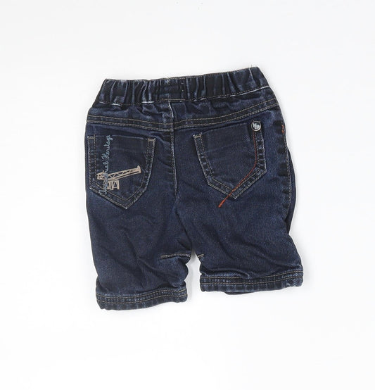 Mama's & Papa's Baby Blue Jogger Jeans Size 0-3 Months