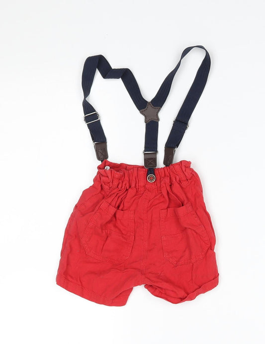 NEXT Baby Red Trousers Size 18-24 Months - suspenders