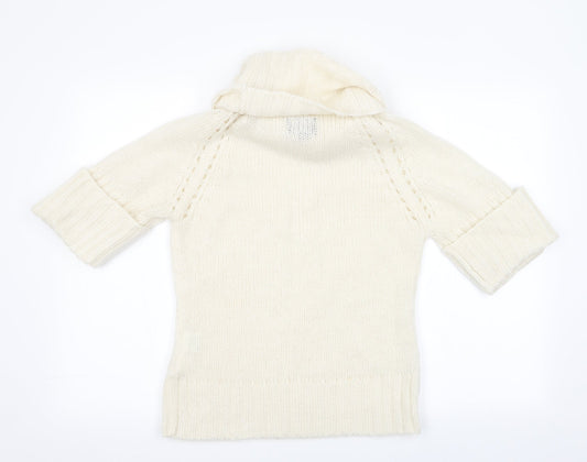 Miss Flori Womens Ivory Pullover Jumper Size 14