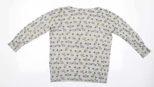 Womens UK Size 14 NEXT Beige Pullover Jumper