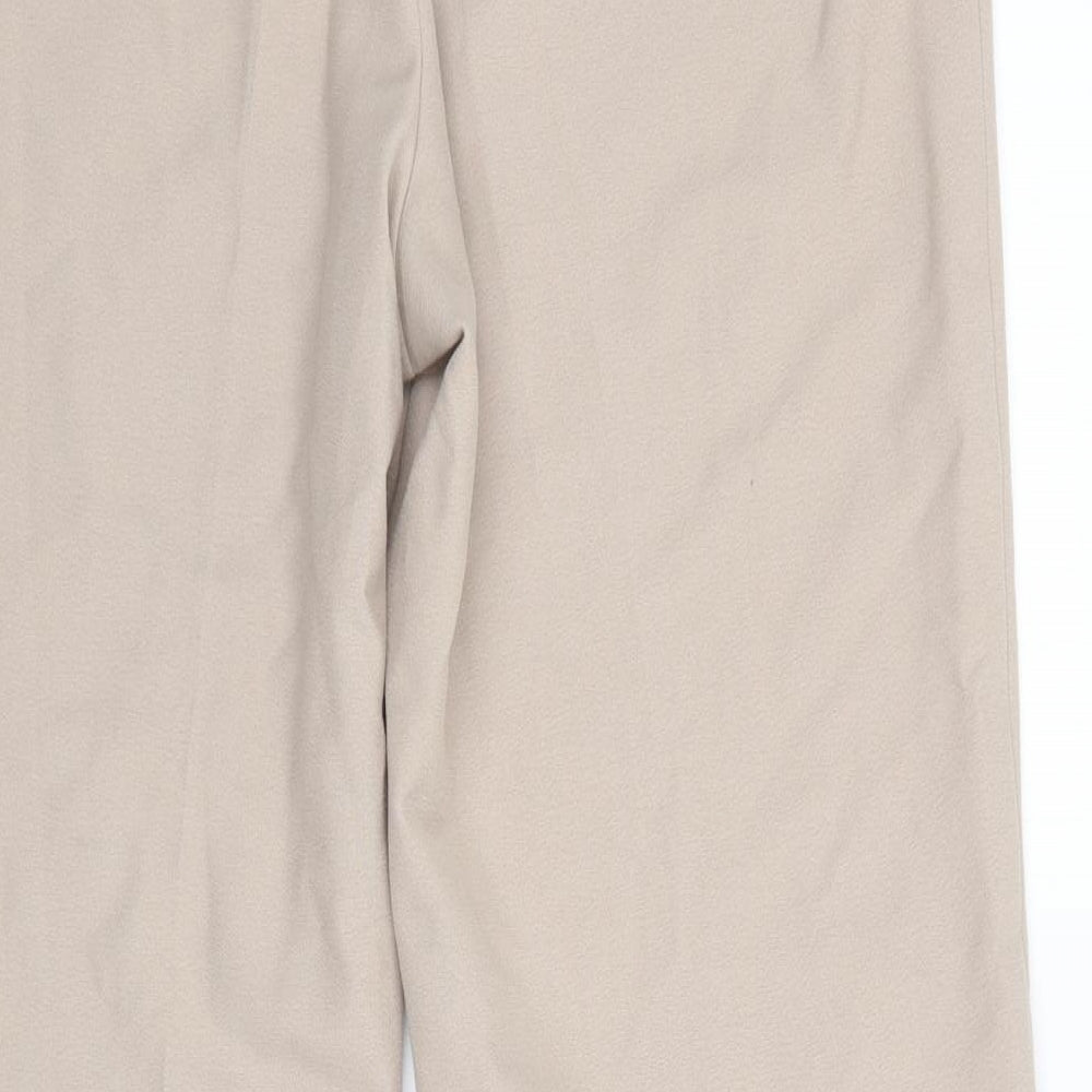 Womens UK Size 32 in Essentials Regular Fit Beige Trousers
