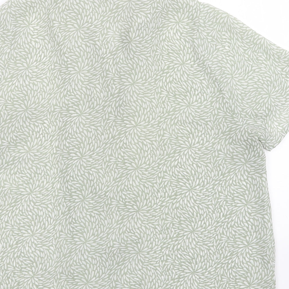 Womens UK Size Riddella Green Basic Button-Up