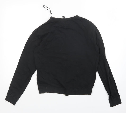 Divided Womens Black Pullover Sweatshirt Size XS