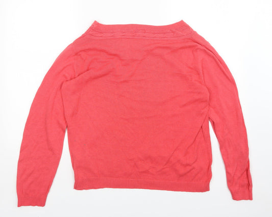 Long Island Womens Pink Pullover Jumper Size XL