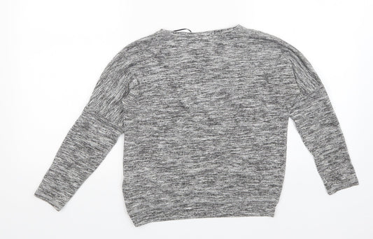H&M Girls Grey Pullover Jumper Size 8-9 Years