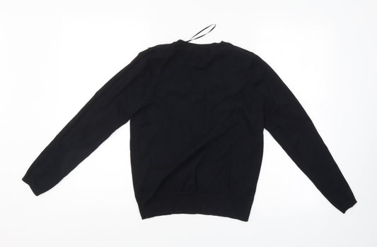 K is for Knitware Womens Black Pullover Jumper Size 12