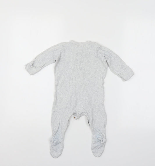 Mothercare Baby Grey Babygrow One-Piece Size 3-6 Months