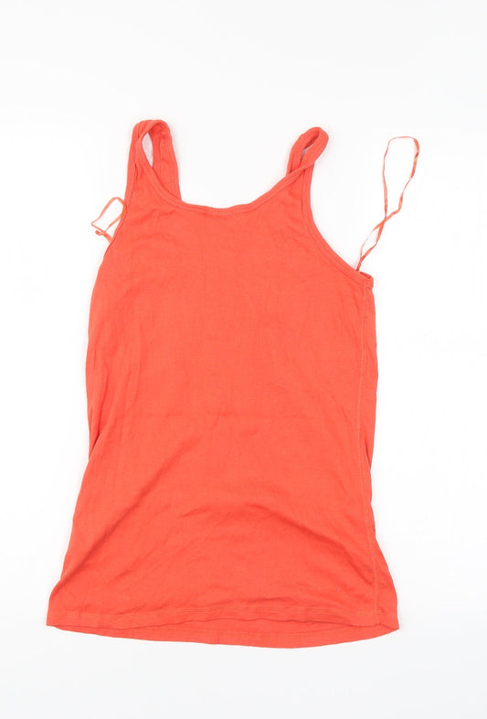 Ethel Austin Womens Orange Basic Tank Size 18