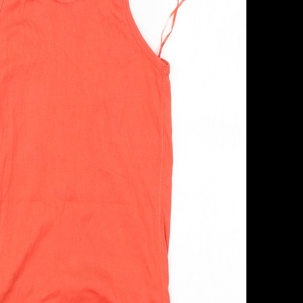 Ethel Austin Womens Orange Basic Tank Size 18