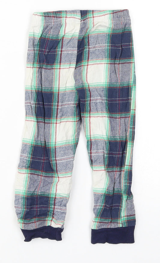 Lilt & Dan Boys Blue Check Sweatpants Trousers Size 2-3 Years - Loungewear