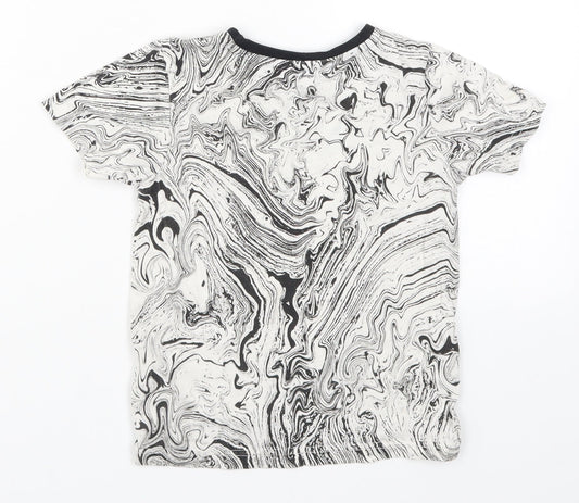 George Boys Grey Basic T-Shirt Size 3-4 Years - Awesome Marble Effect
