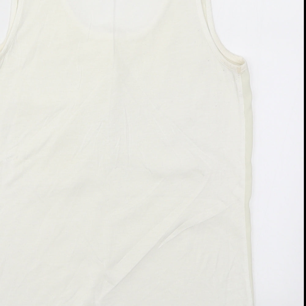 Womens UK Size 10 Warehouse White Basic Tank