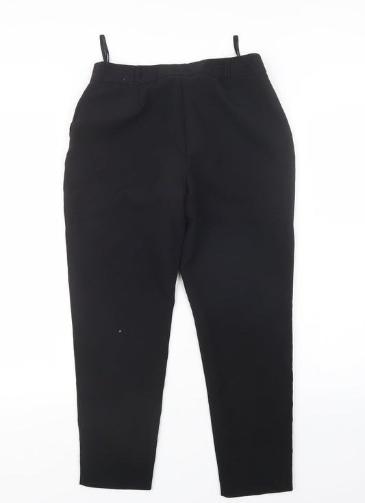 Primark Womens Black Trousers Size 8 L24.5 in
