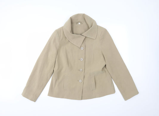Womens UK Size 14 EWM Beige Jacket