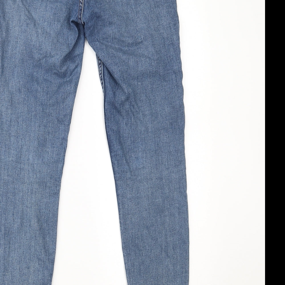 Womens UK Size 8 H&M Regular Fit Skinny Blue Jeans