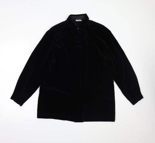 EDITIONS Womens Blue Basic Blouse Size 14