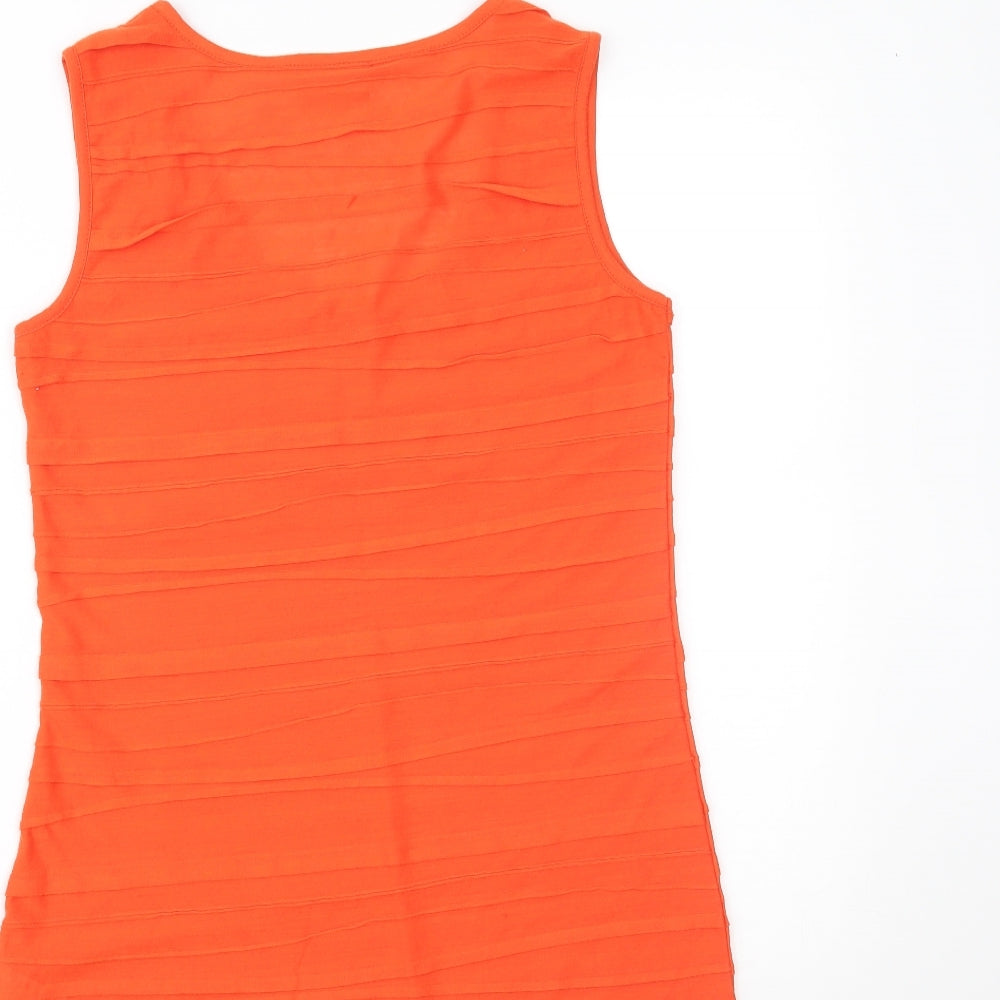 Womens UK Size 10 Wallis Orange Camisole Tank