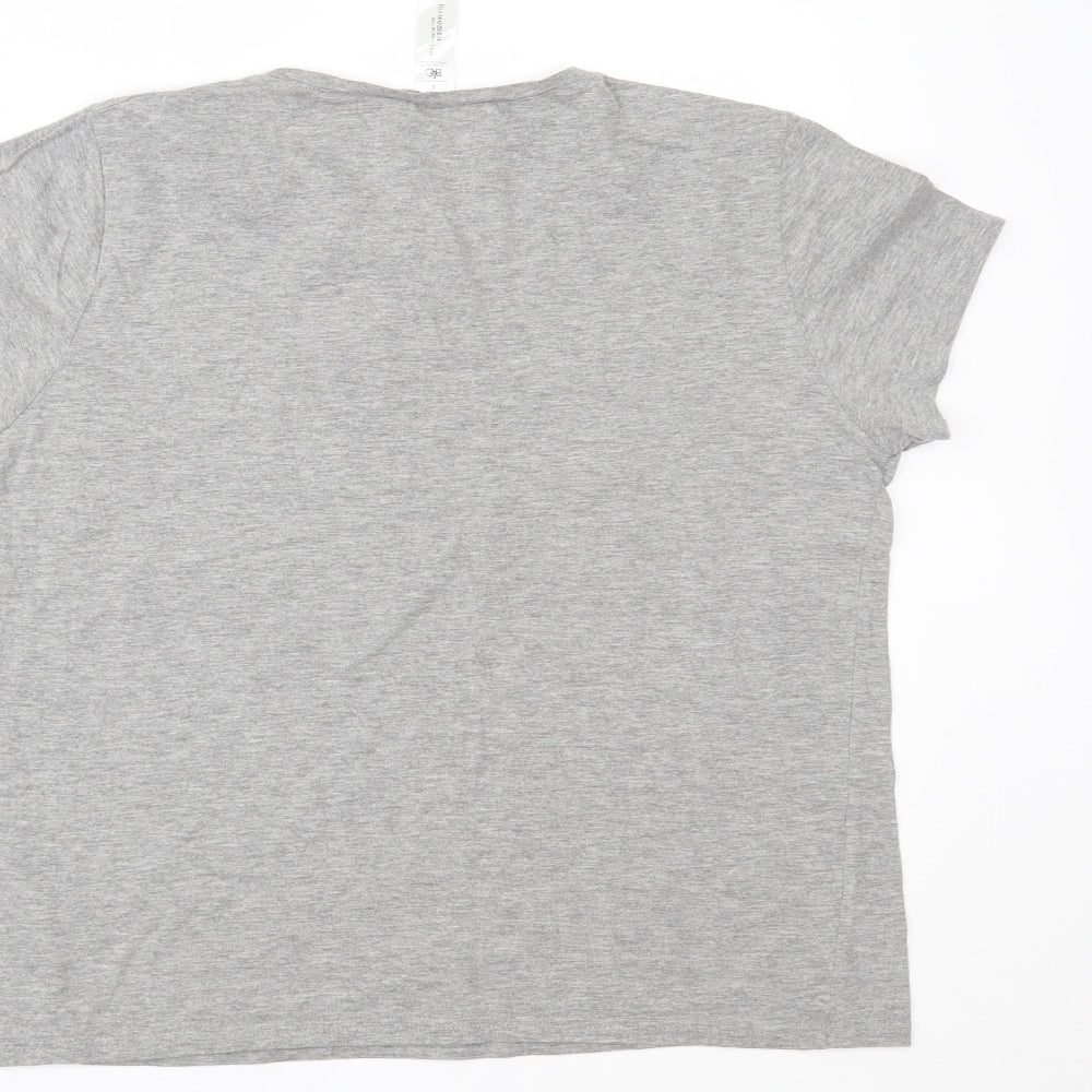 B&C Collection Womens Grey Basic T-Shirt Size L