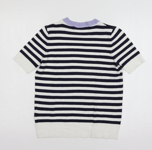Womens UK Size 6 MArks White Basic T-Shirt