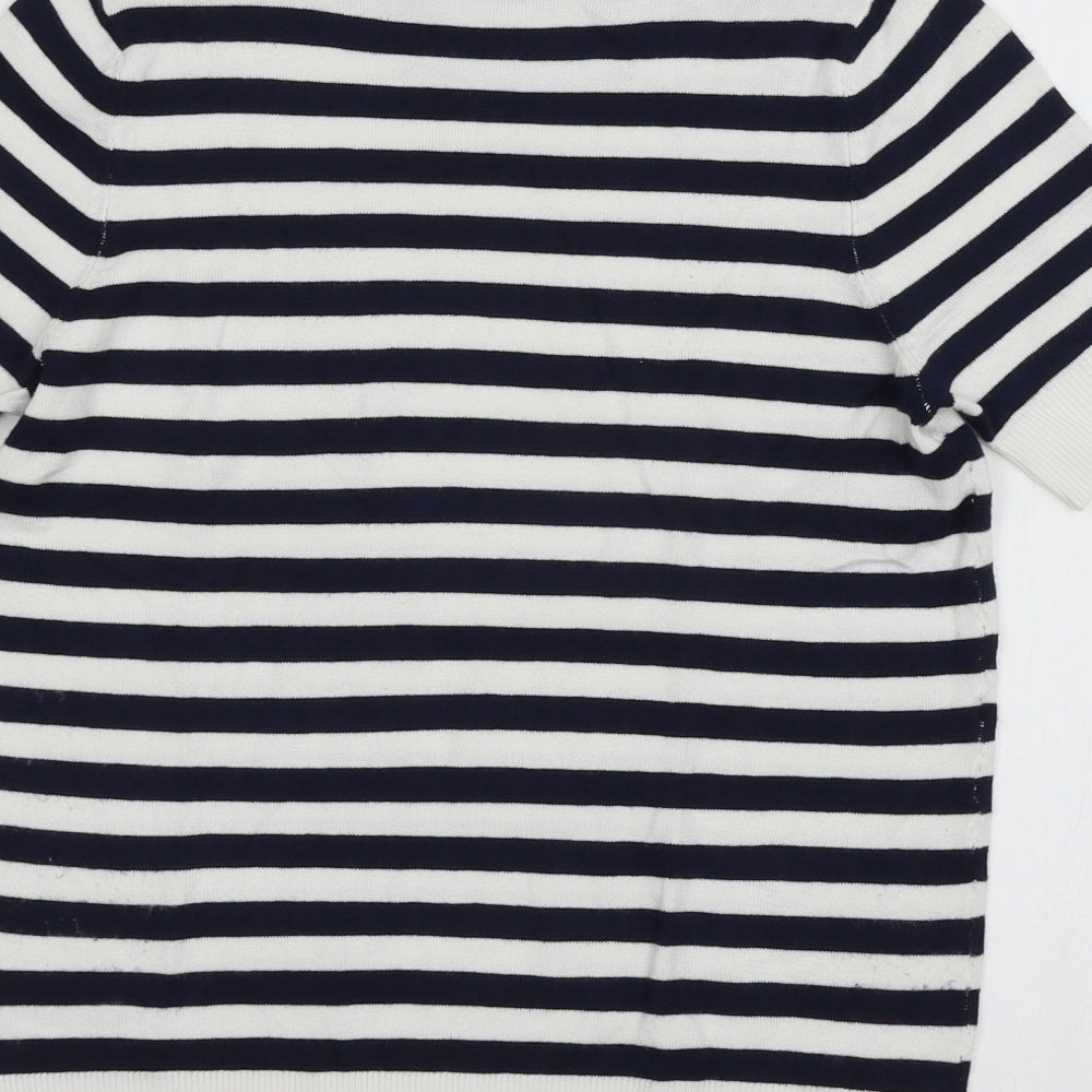 Womens UK Size 6 MArks White Basic T-Shirt