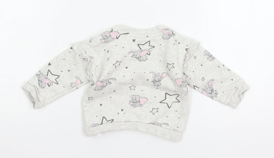 George Baby Grey Jersey Pullover Jumper Size 3-6 Months - Dum