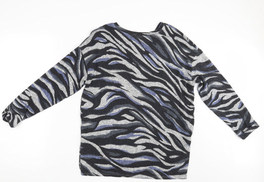 George Womens Multicoloured Argyle/Diamond Pullover Jumper Size M