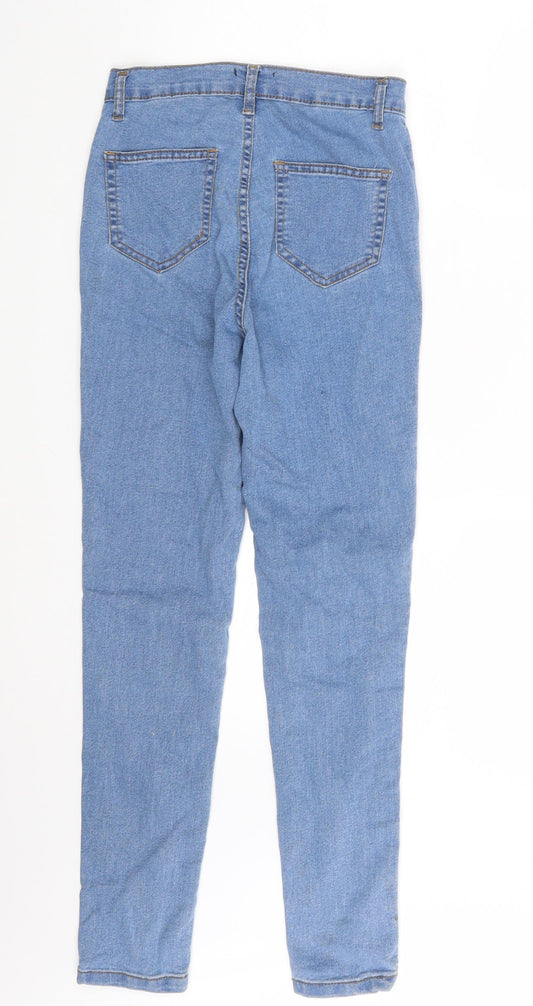 PRETTYLITTLETHING Womens Blue Denim Jegging Jeans Size 6 L27 in
