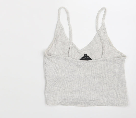 New Look Womens Grey Camisole Tank Size 10