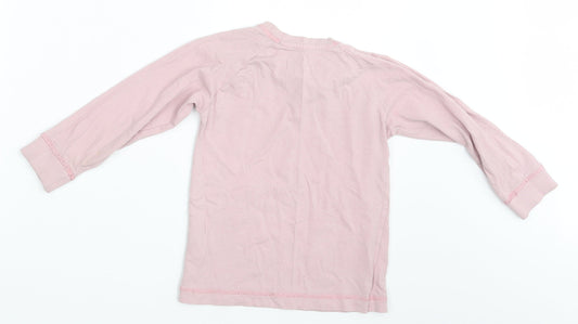 Matalan Girls Pink Pullover Sweatshirt Size 4-5 Years