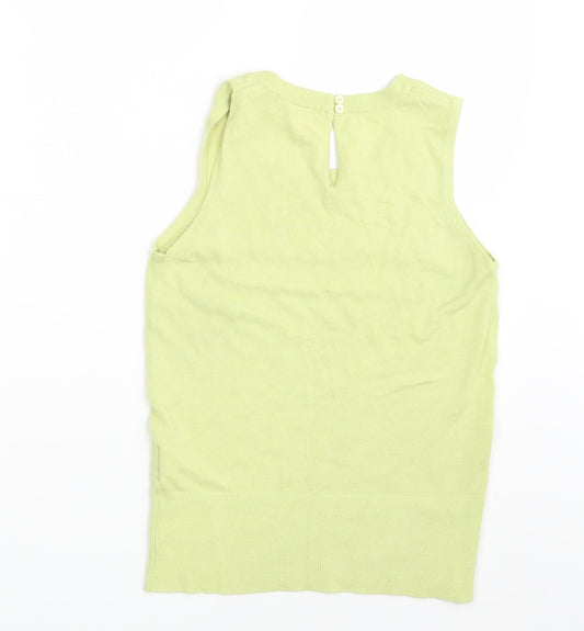 Womens UK Size 10 H&M Yellow Pullover Jumper