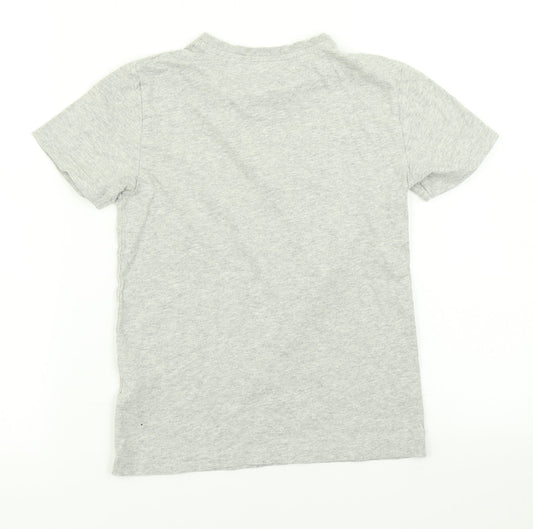 NEXT Boys Grey Basic T-Shirt Size 8 Years - Reversible sequins