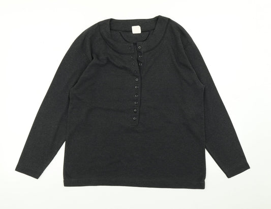 QS Womens Grey Basic Polo Size 10