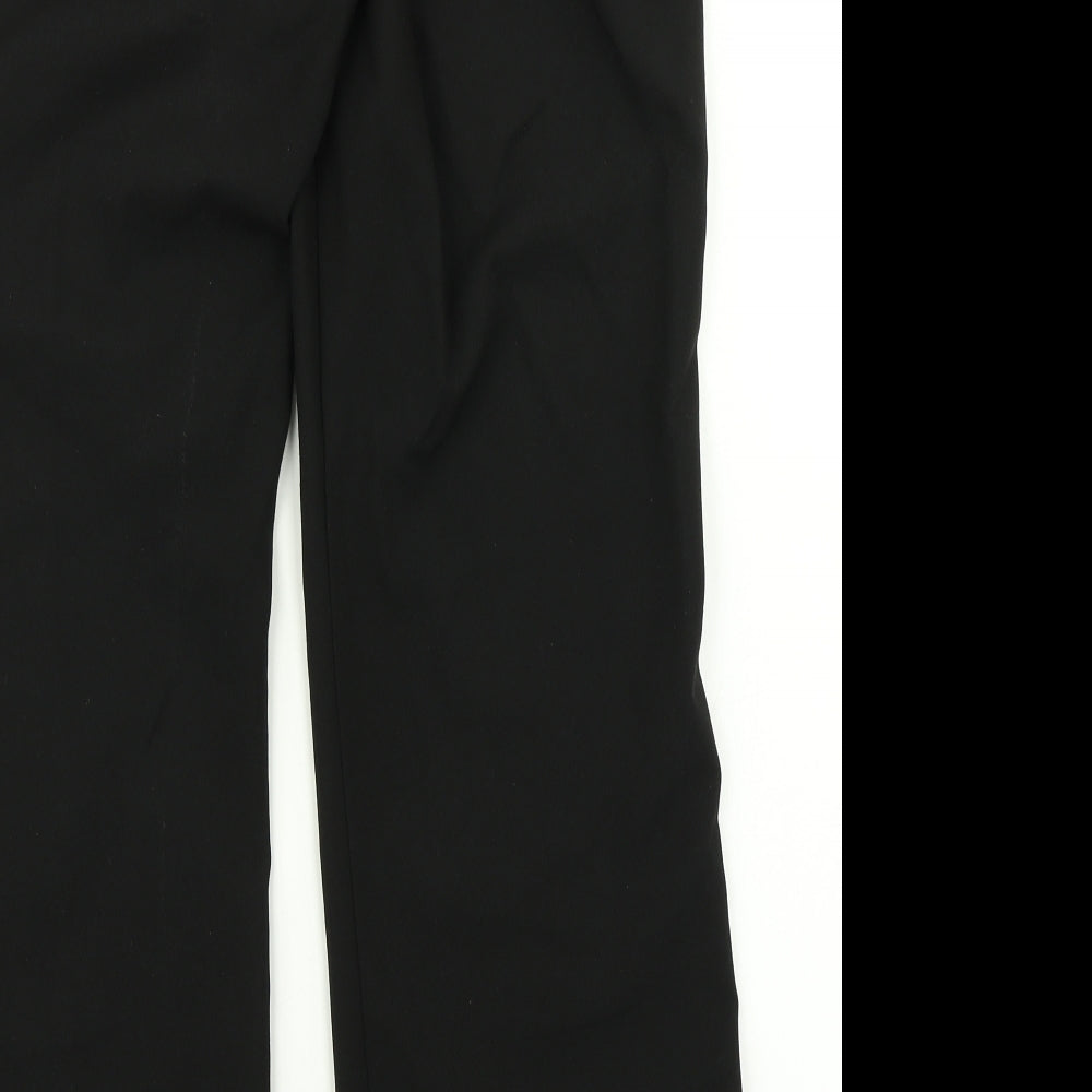 Womens UK Size 14 BHS Regular Fit Dress Pants Black Trousers