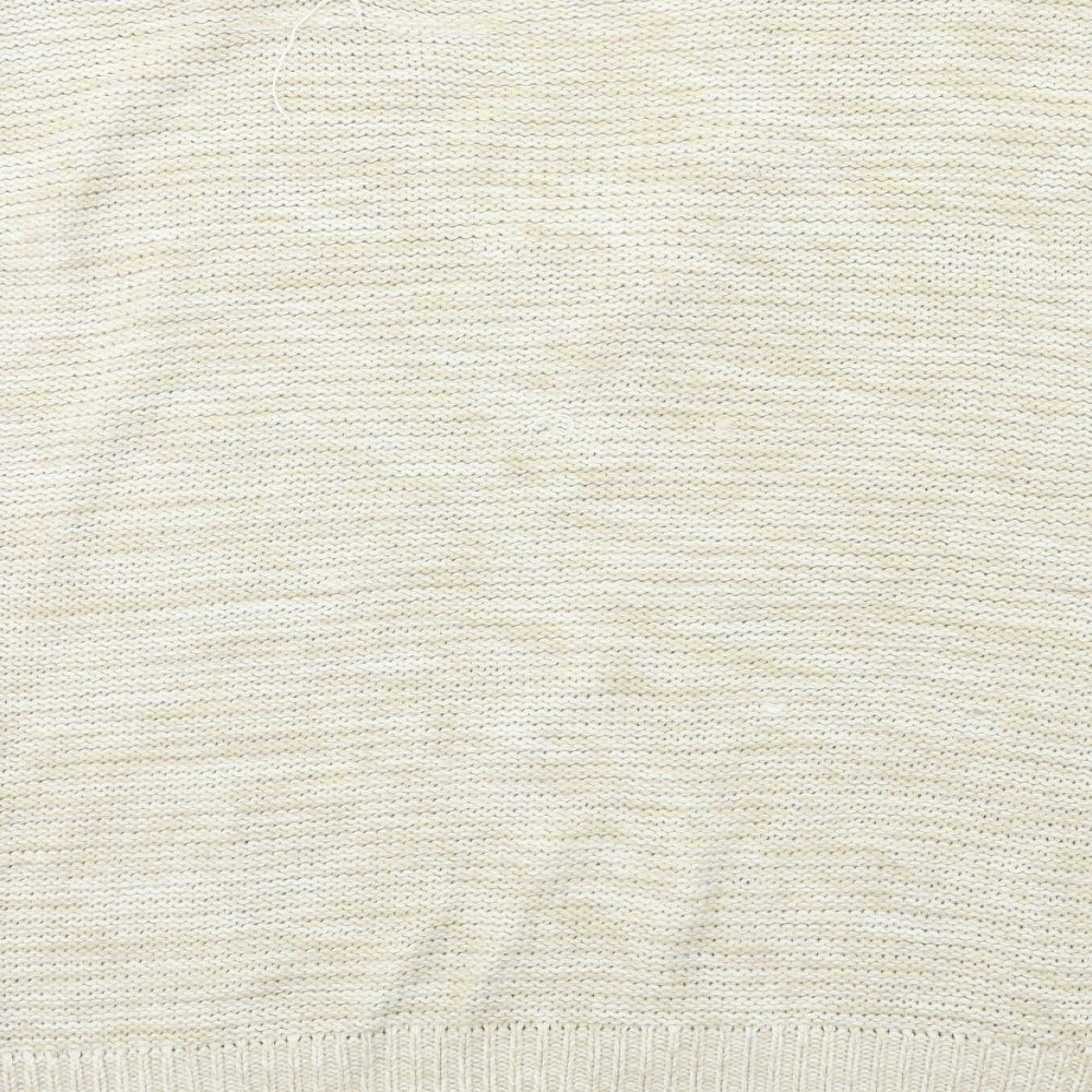 Womens UK Size 14 Evans Beige Pullover Jumper