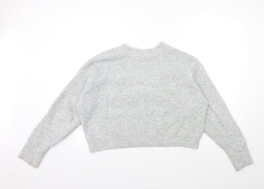 Womens UK Size S Topshop Grey Pullover Jumper