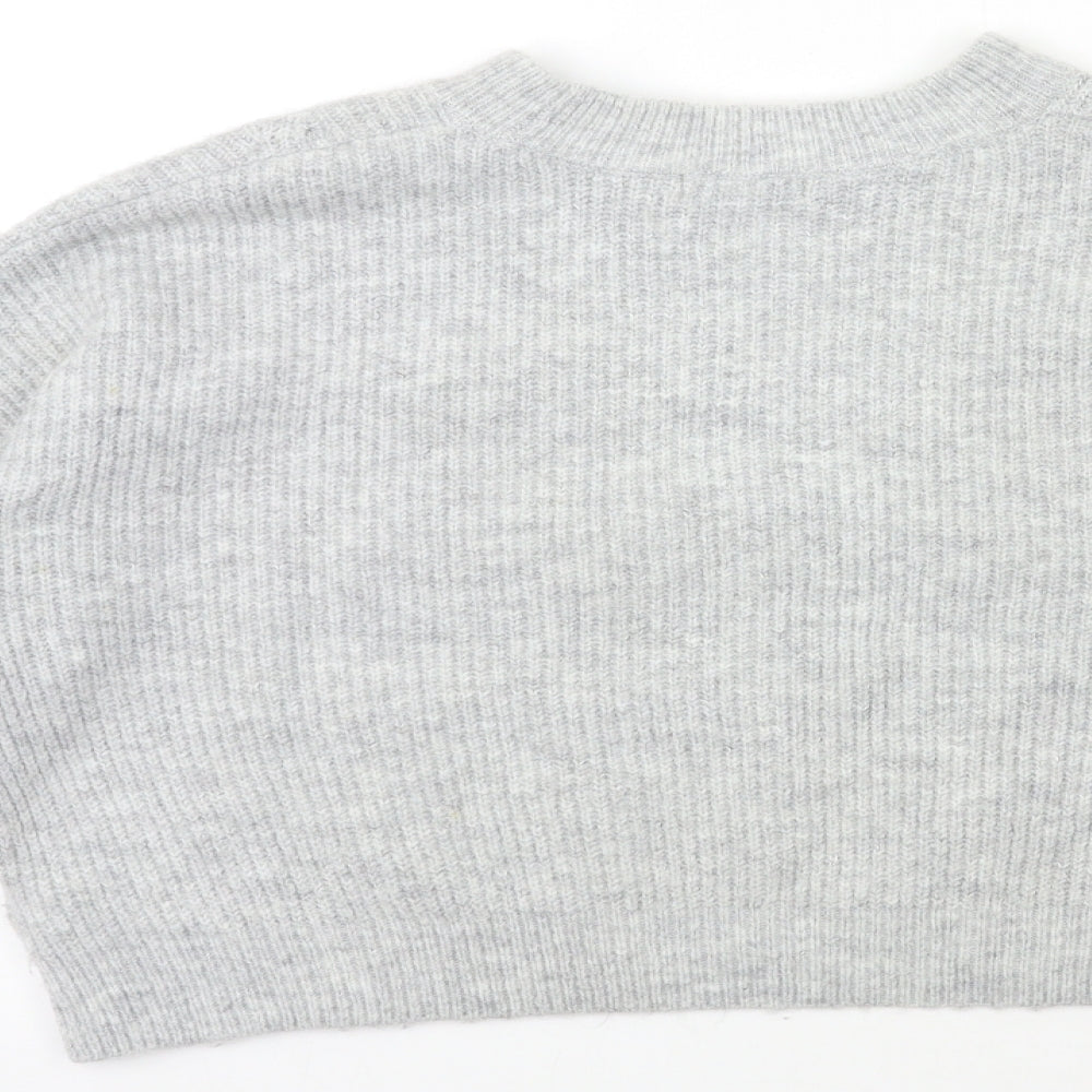 Womens UK Size S Topshop Grey Pullover Jumper