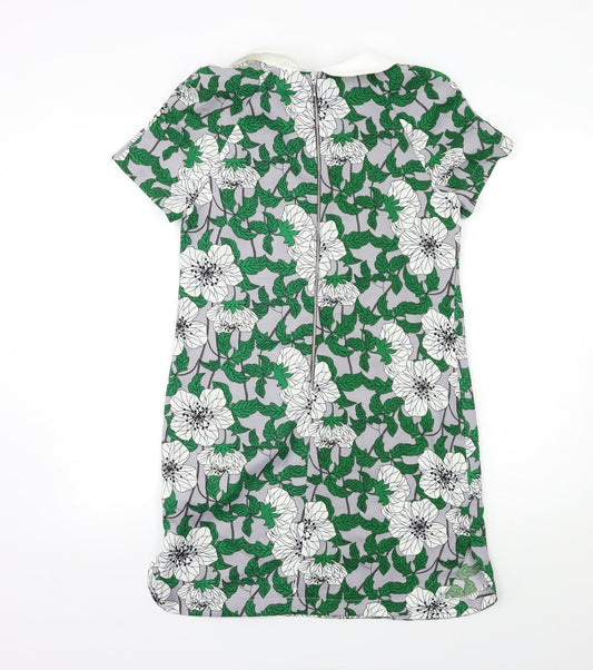 Atmosphere Womens Green Floral Shift Size 8
