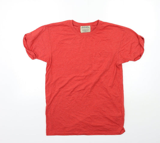 Womens UK Size S Burton Red Basic T-Shirt