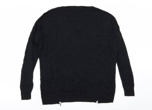F&F Womens Black Pullover Jumper Size 8