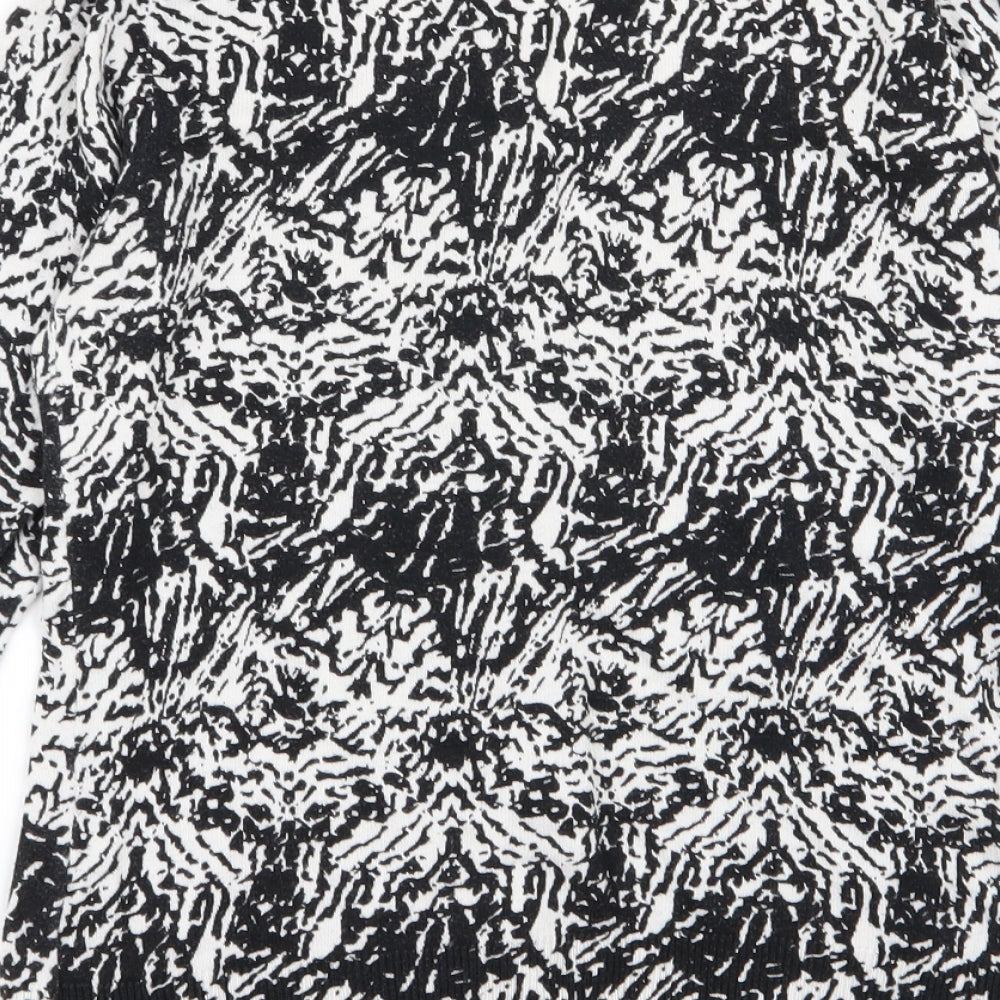 F&F Womens Multicoloured Geometric Cardigan Jumper Size 8