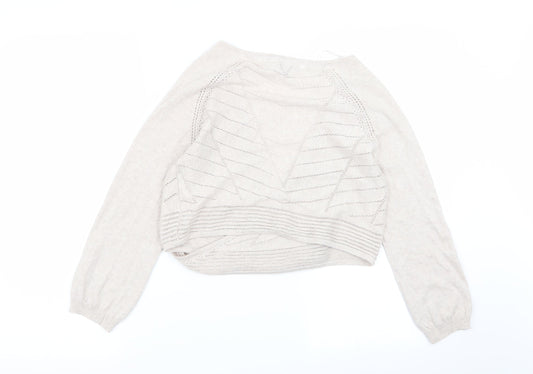 Womens UK Size 12 RJR.John Rocha Beige Cardigan Jumper